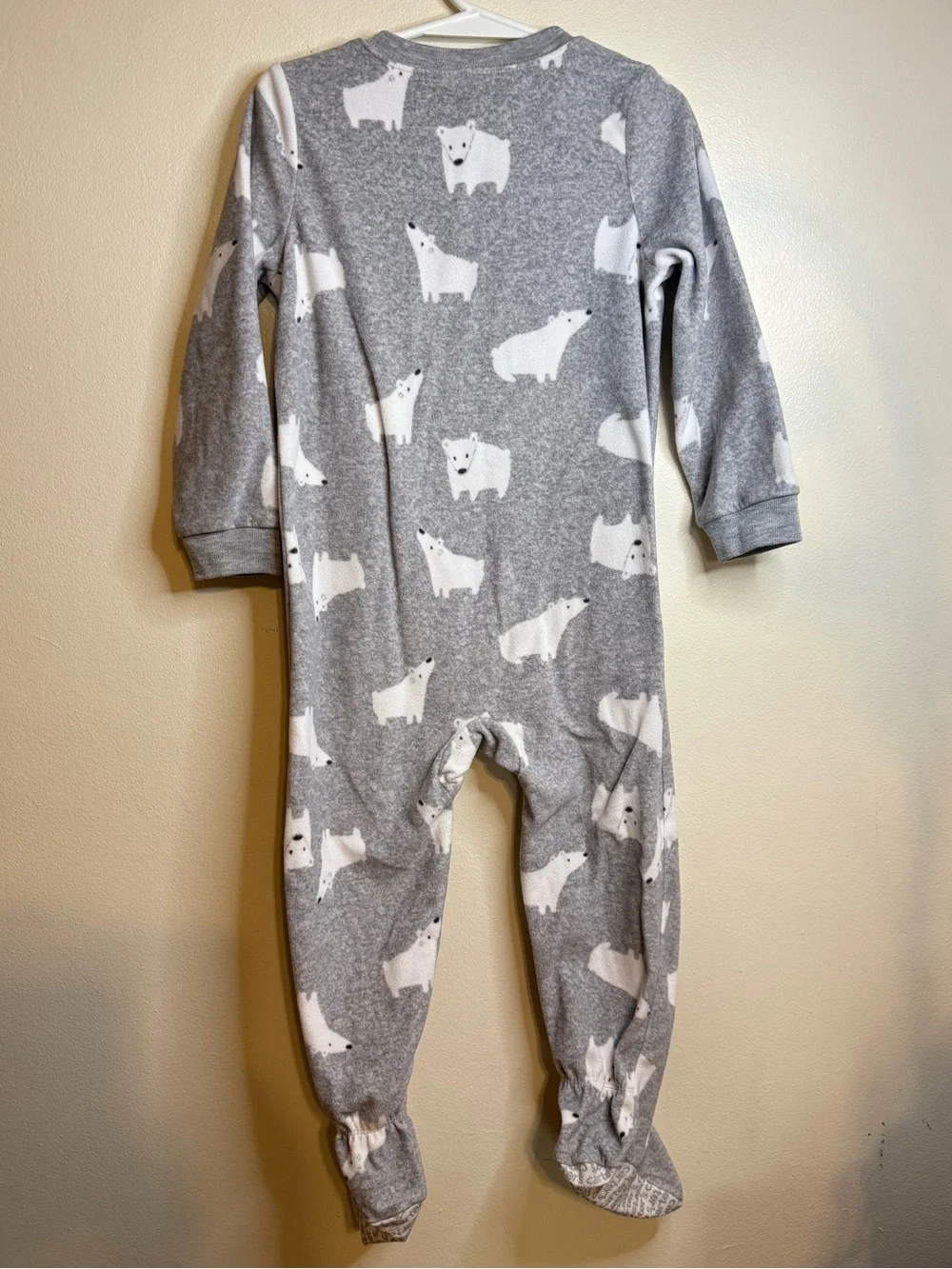 LOT OF 2 Carters Fleece Sleepers Pajamas Toddler Boys 3T